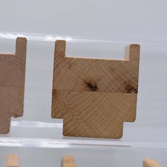 Lot of 4 Wooden 2.5" Risers Tunnel Bridge Supports Compatible Thomas/Brio/Ikea - Picture 4 of 10